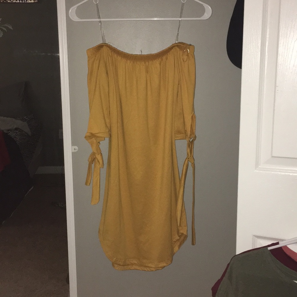 off the shoulder dress